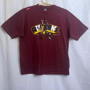 Akademiks Stadium Division T-Shirt Men's Extra Large XL Maroon Goal Line Stretch